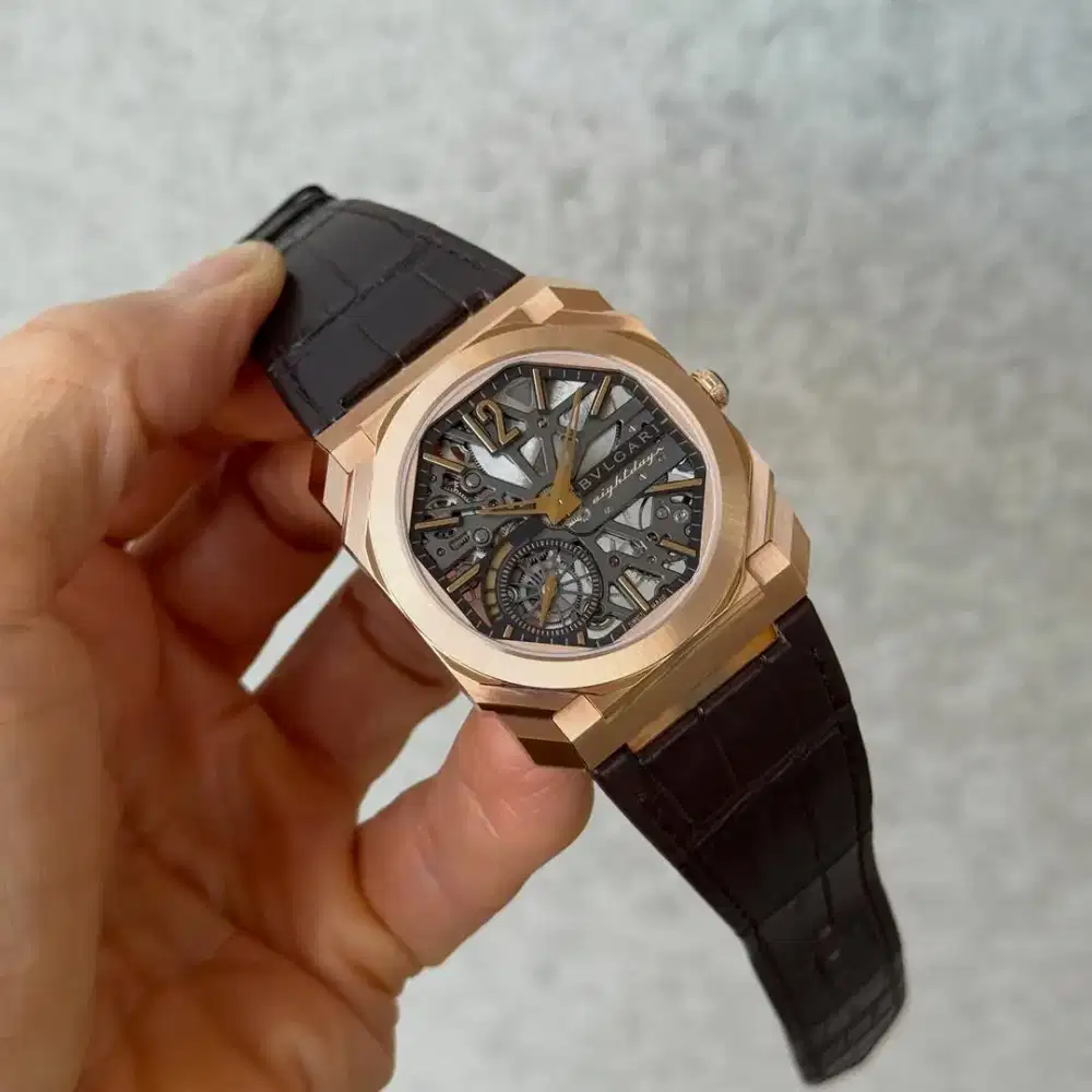 BVLGARI OCTO skelton 8 days 18KRG 40mm