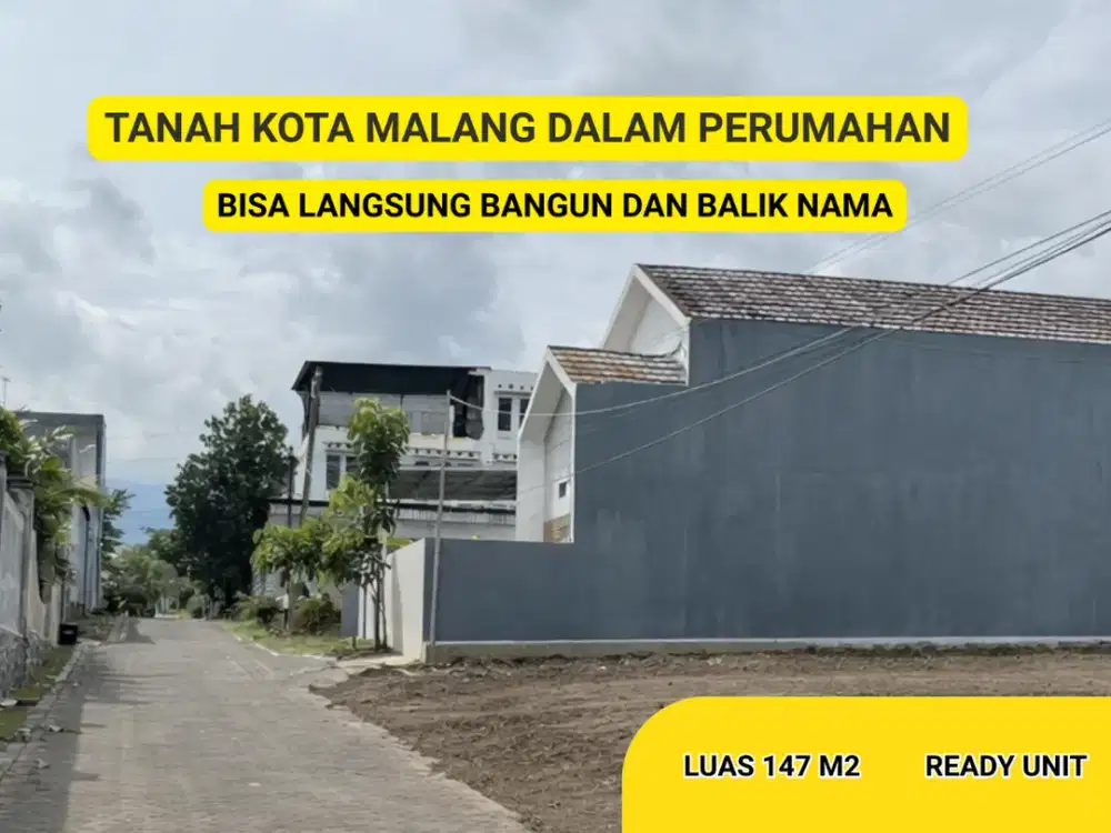 Tanah Dekat Kampus di Kota Malang Exsklusif Buat Hunian dan Kost an