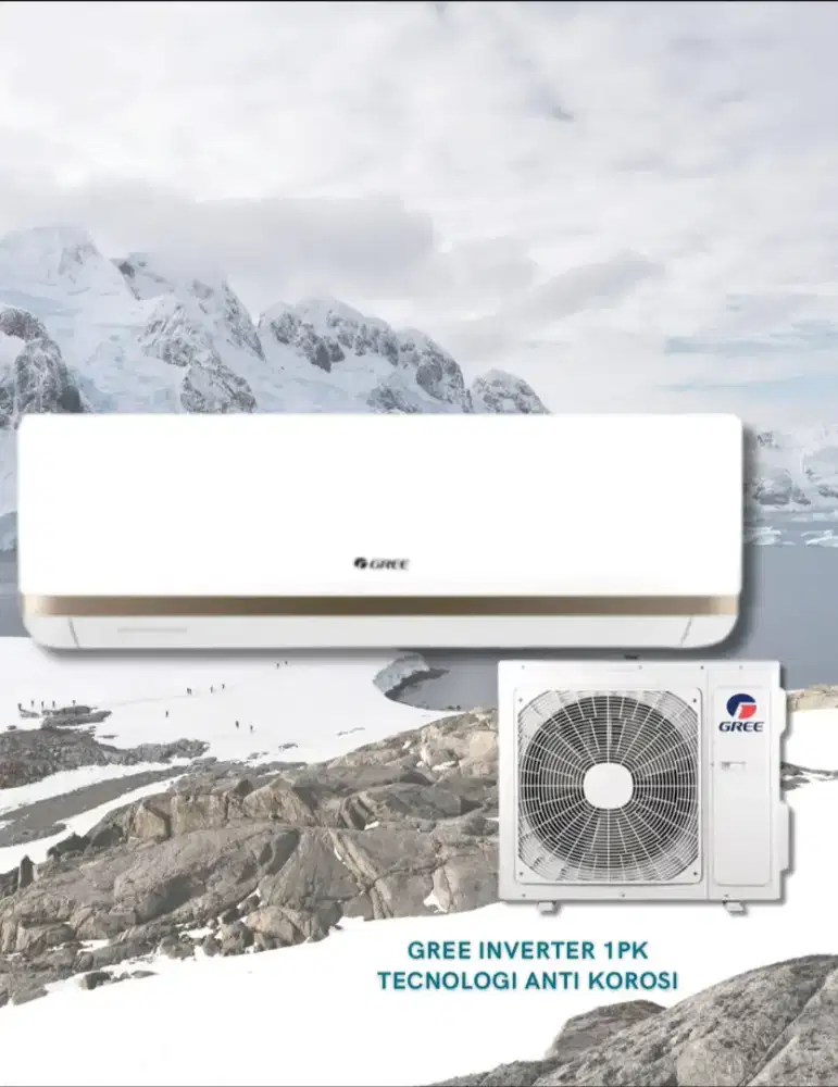 AC Gree Inverter 1 PK Teknologi Anti Korosi berkualitas