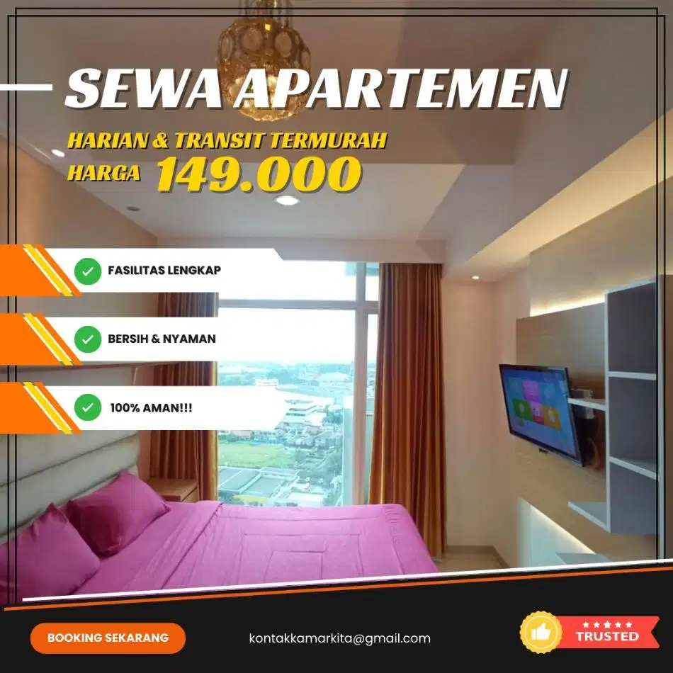 Sewa Apartemen Harian/Transit Termurah Bassura City Jakarta Timur
