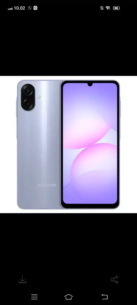 Samsung a07 ungu ram 4/64