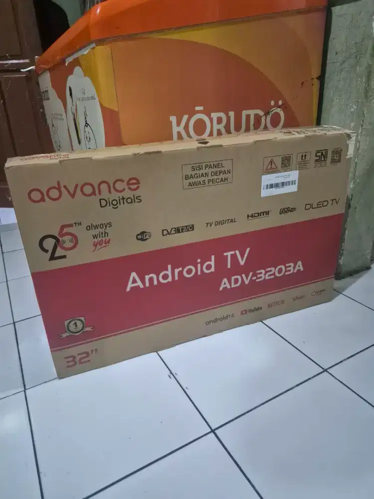 Led Tv 32 Advance Android Digital brg baru ex display