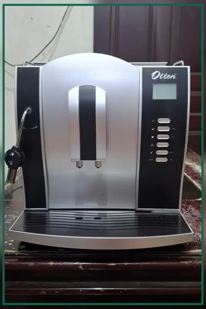 Mesin Kopi Otten Seri ME-708. Warna Silver. Kondisi 99% Seperti Baru.