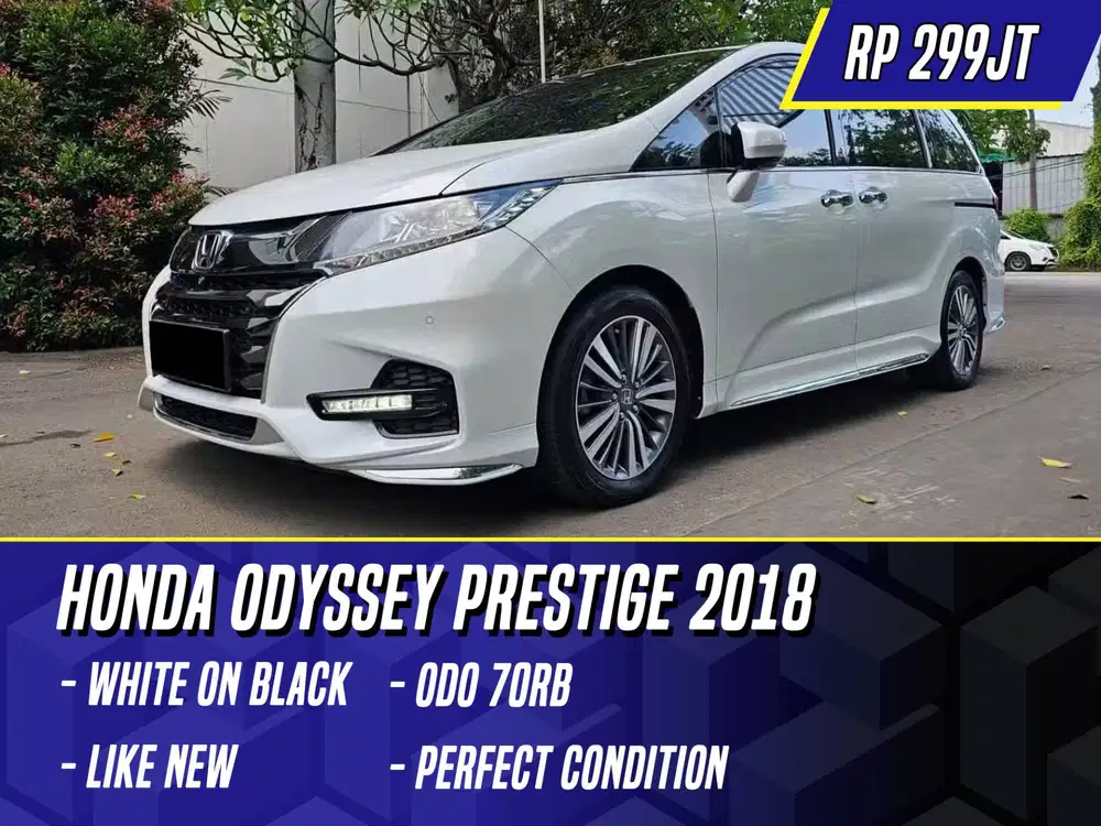 Honda Odyssey Prestige 2018 White on Black Putih Odysey