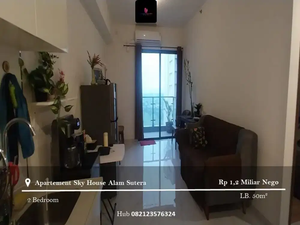 Dijual Apartement Sky house Alam Sutera 2BR Full Furnished