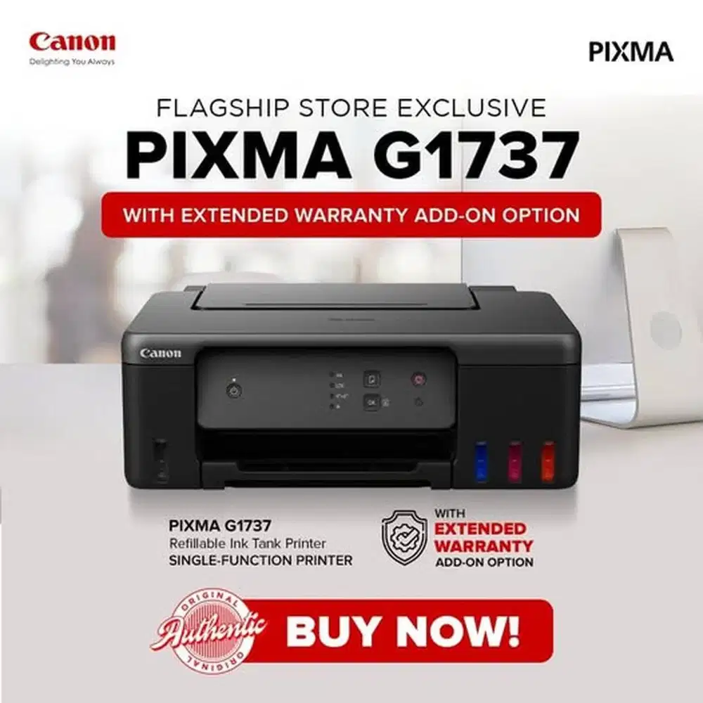 Printer Canon PIXMA G1737 Single Function Ink Tank + Tinta Ori