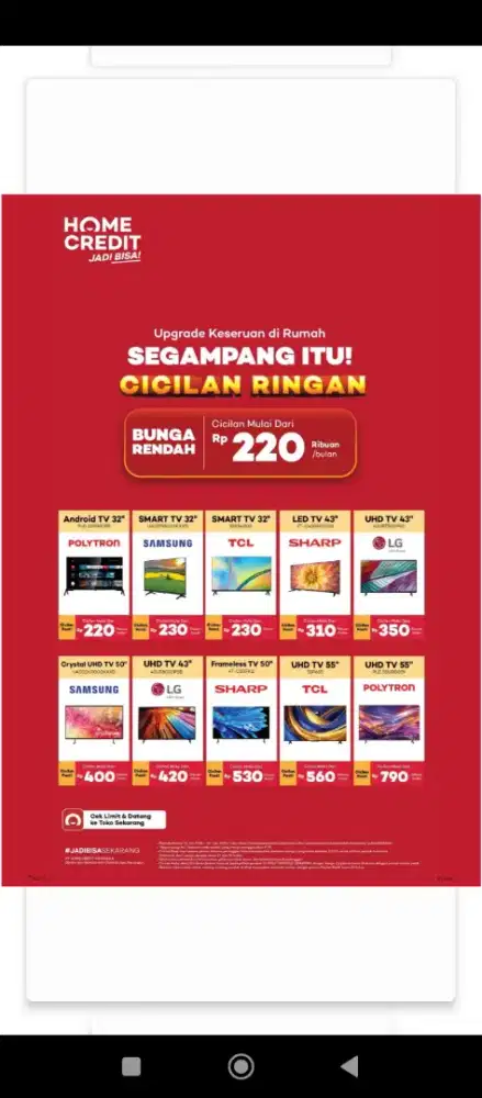 CUMA 15RIBU PERHARI BISA BAWA BARANG IMPIANMU