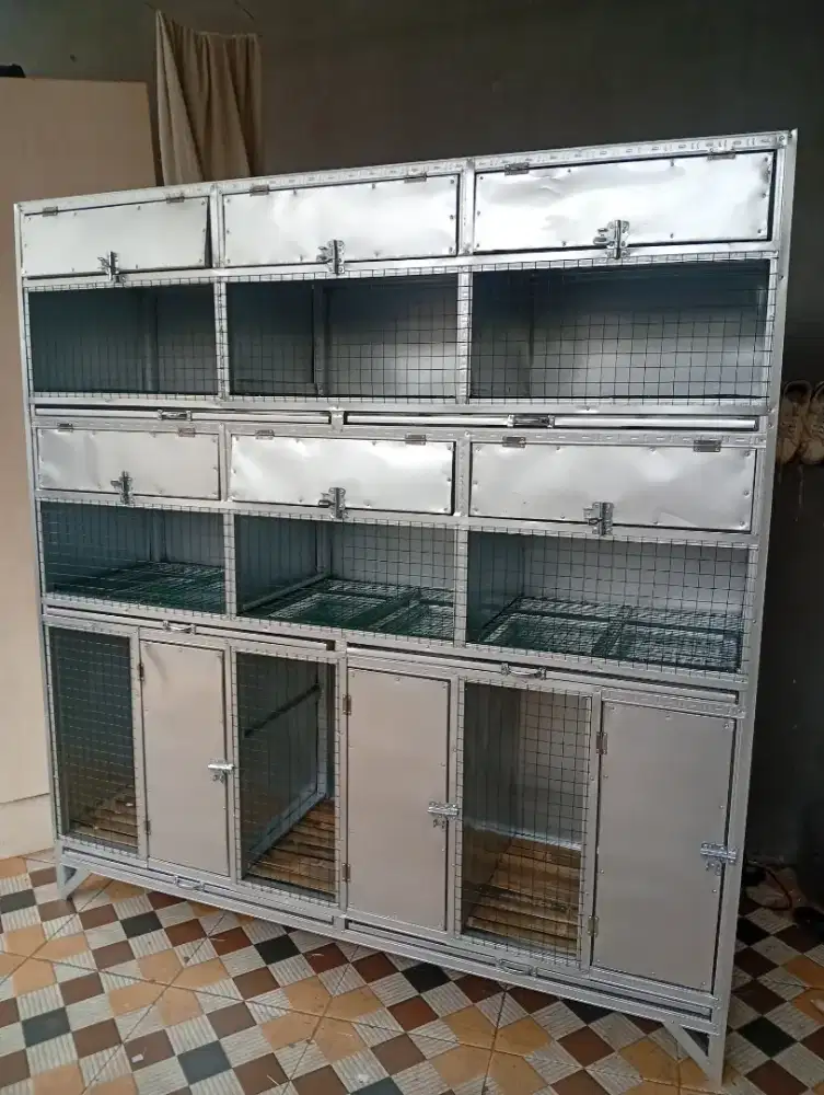 kandang ayam 6 pintu