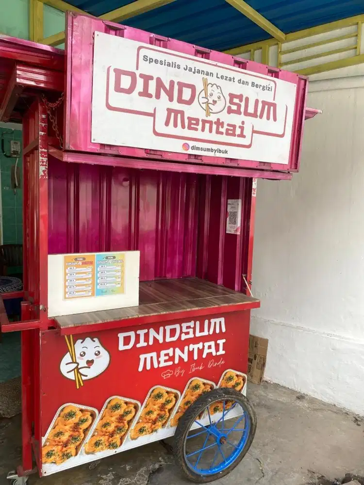 Gerobak Galvalum Dorong Premiun Minimalis