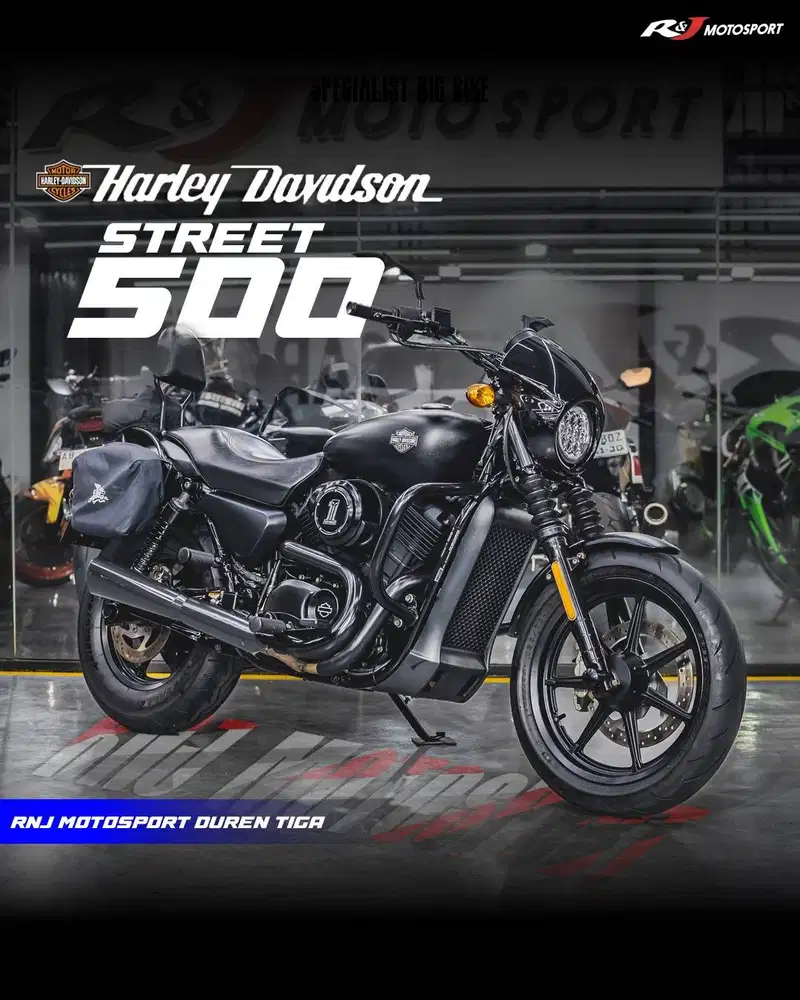 Harley Davidson Street 500 Warna Hitam Km 10.000an Full Paper