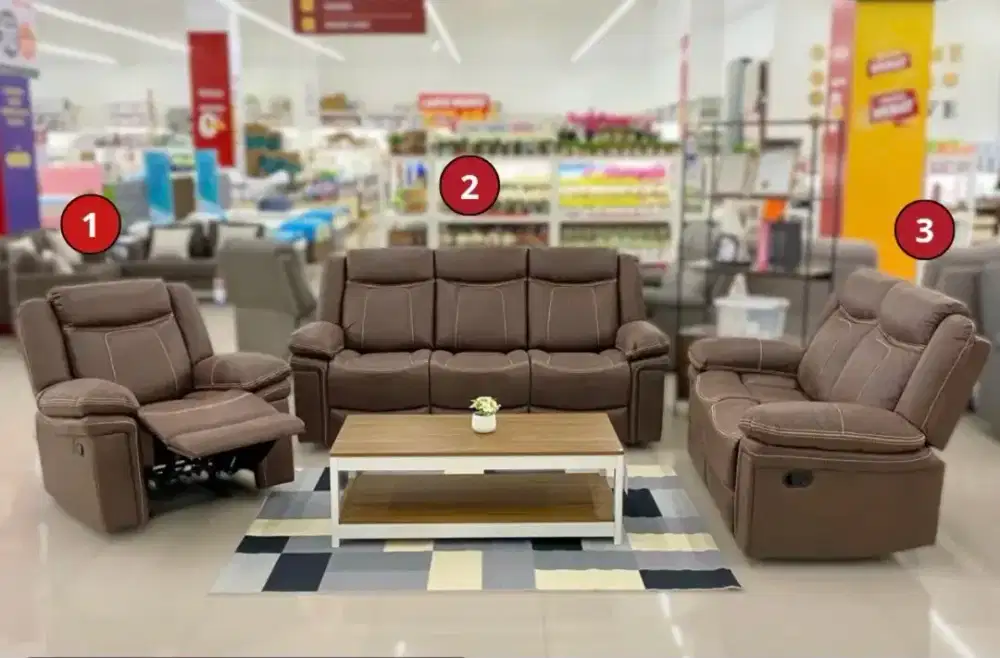 PROMO BANGET SOFA SET RECLINER PREMIUM