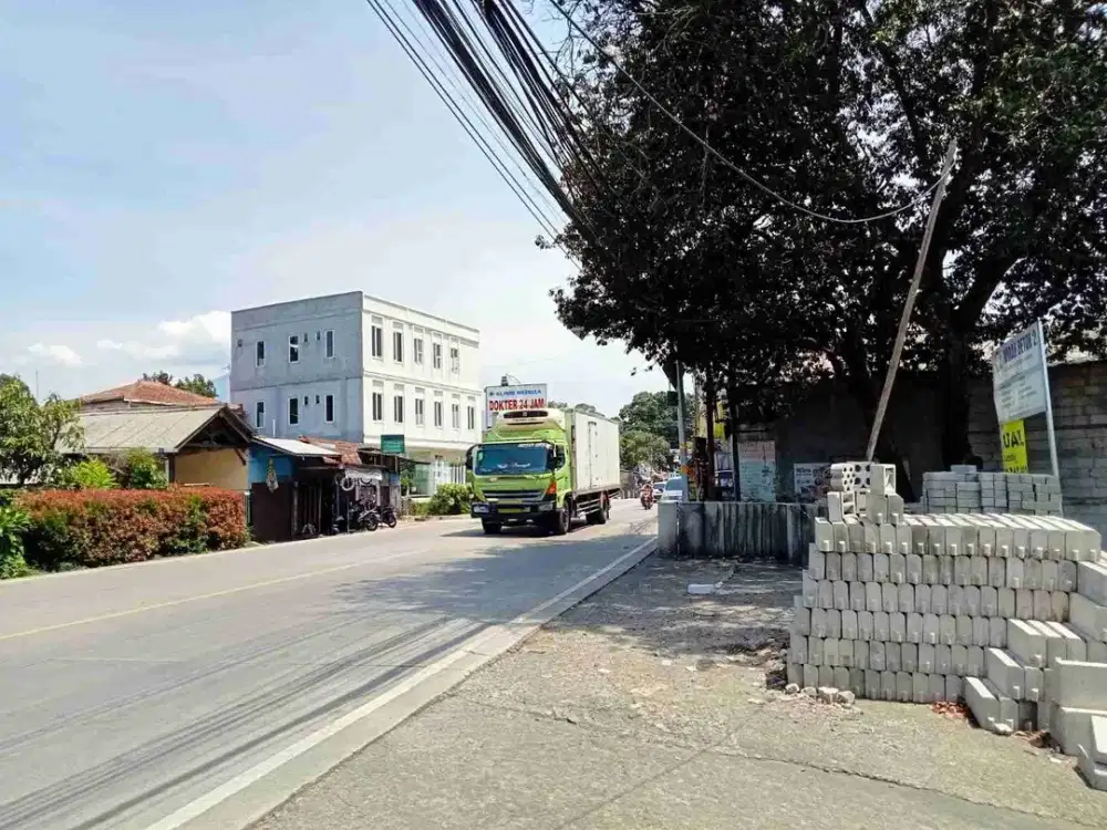 Di Jual Tanah 2075 Meter di Pinggir Jalan Raya Utama Ciawi arah ke Rancamaya Bogor