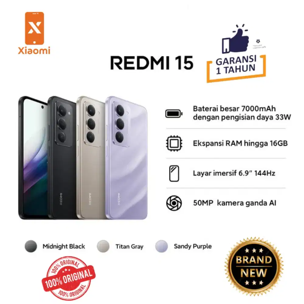 Redmi 15 Baterai Besar 7000mAh Baru Resmu Xiaomi²