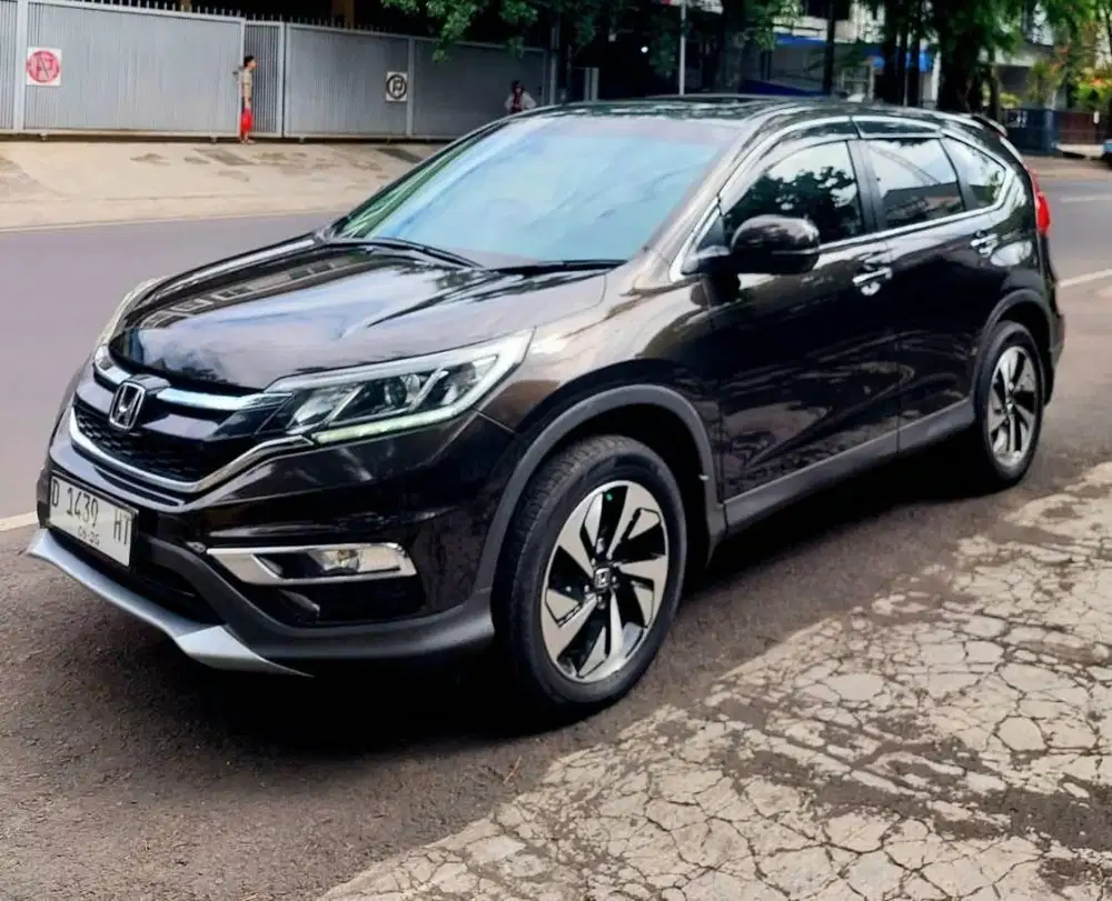 CRV PRESTIGE 2.4 AT 2015 SUNROOF KM 95rb RECORD HONDA BANDUNG