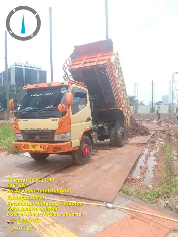 Sedia urugan tanah merah pengurugan tanah campur angkut puing