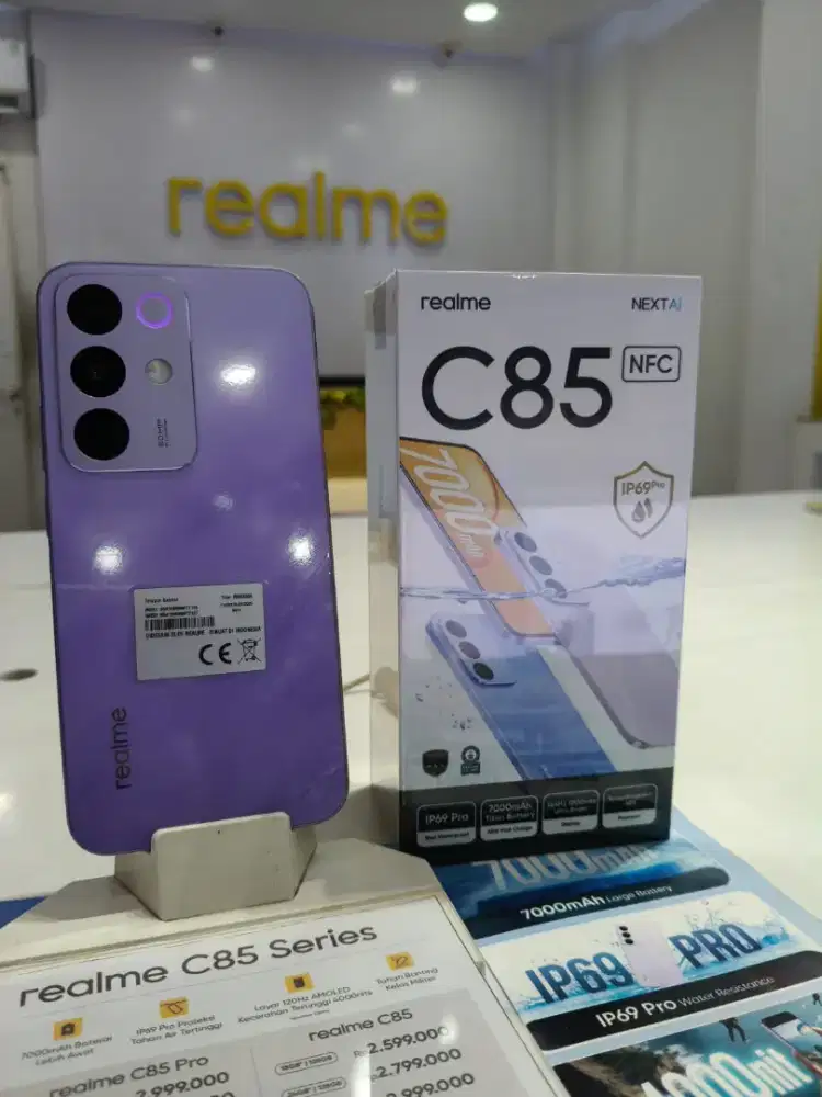 REALME C85 SNAPDRAGON BATRAI TERBESAR IP69PRO TAHAN AIR