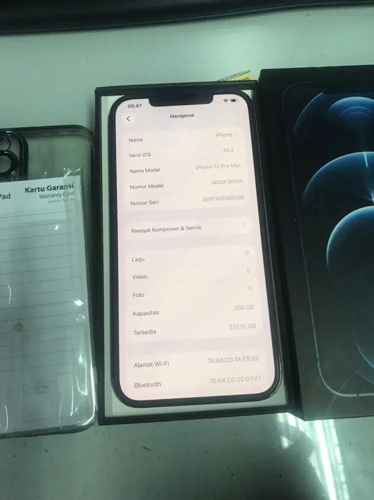 Jual Iphone 12 Promax 256GB BLUE - EX IBOX