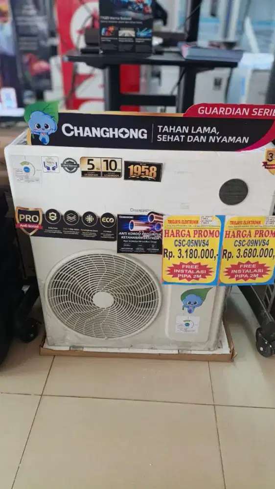 Kredit AC Changhong 0.5 pk tanpa dp