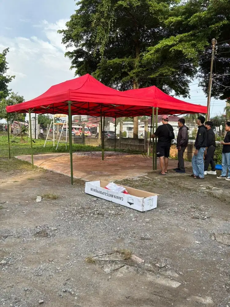 Tenda lipat 6x3 m panjang luas . Ready stok Palembang . Bisa cod