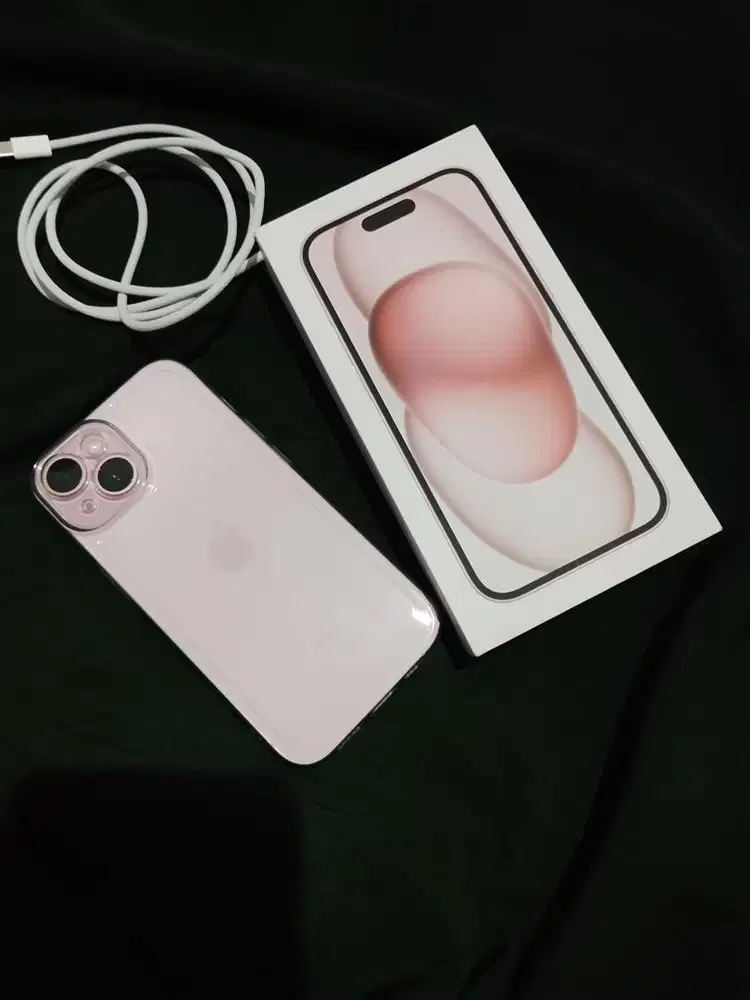 IPHONE 15 128 PINK BH 100 GARANSI ON IBOX