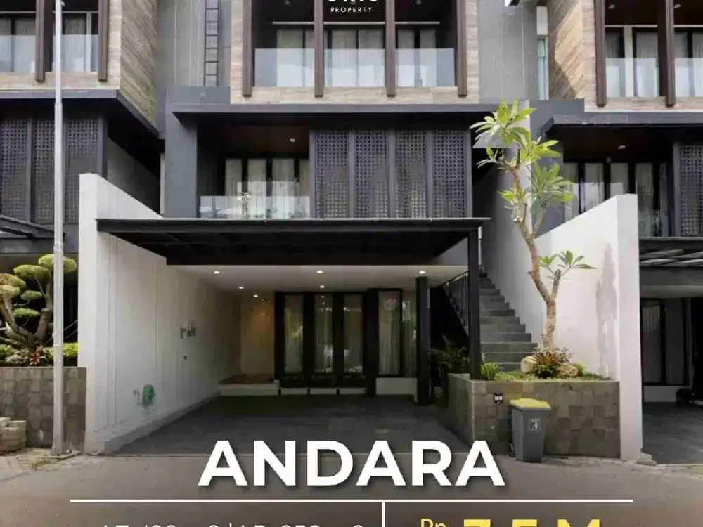 TOWNHOUSE
ONE GATE SYSTEM di ANDARA JAKARTA SELATAN