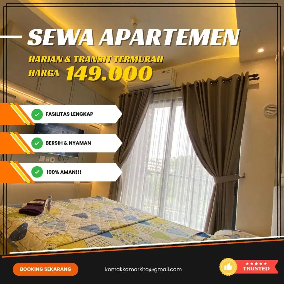 Sewa apartemen Kalibata City Harian/Transit Termurah Jakarta Selatan