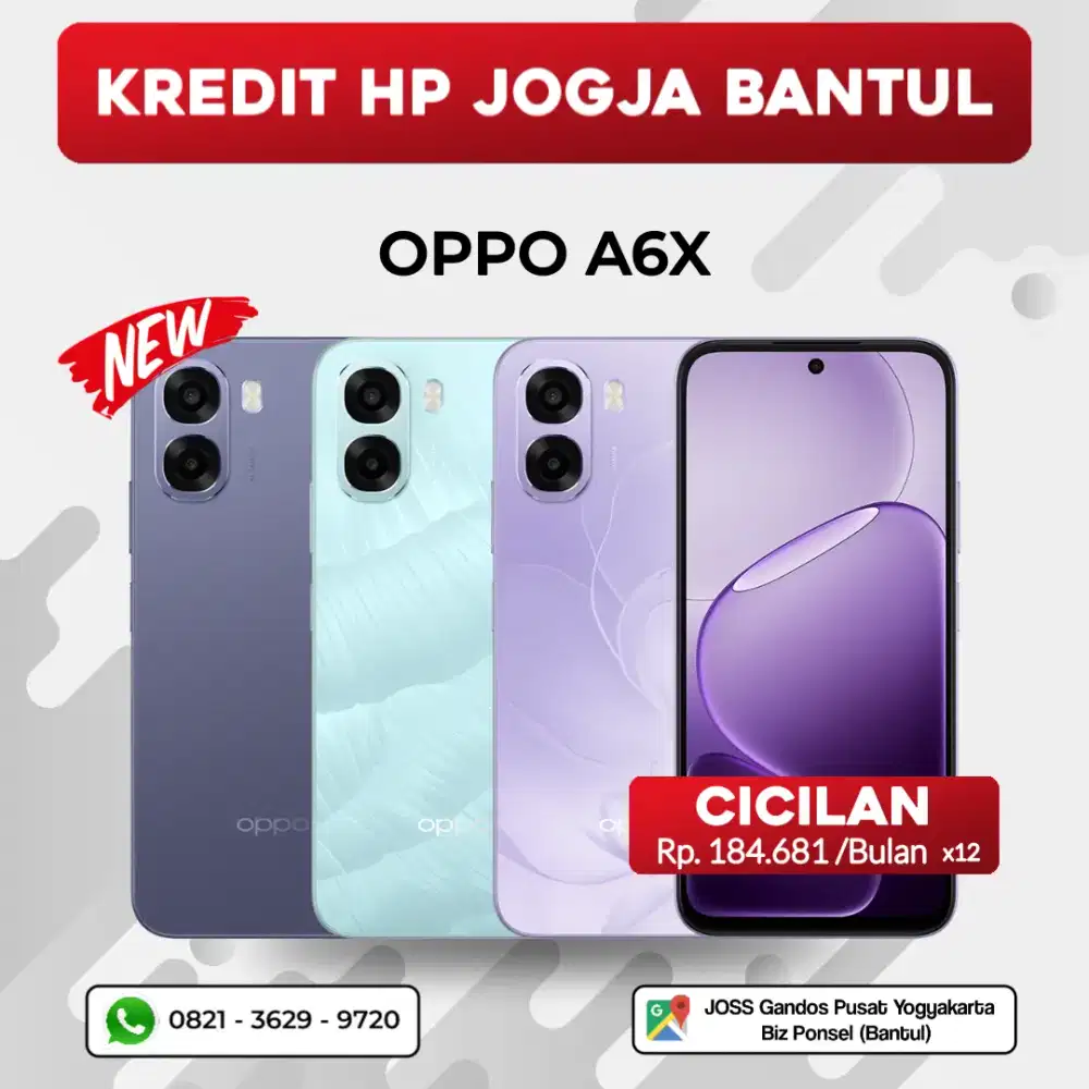 BISA KREDIT HP OPPO A6X 4/64GB 4/128GB 6/128GB TANPA DP