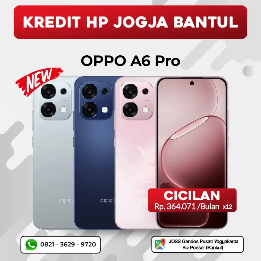 BISA KREDIT HP OPPO A6 PRO 8/128GB 8/256GB TANPA DP
