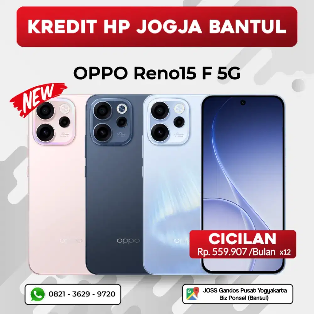 BISA KREDIT HP OPPO RENO15 5G 8/128GB 8/256GB 12/256GB TANPA DP