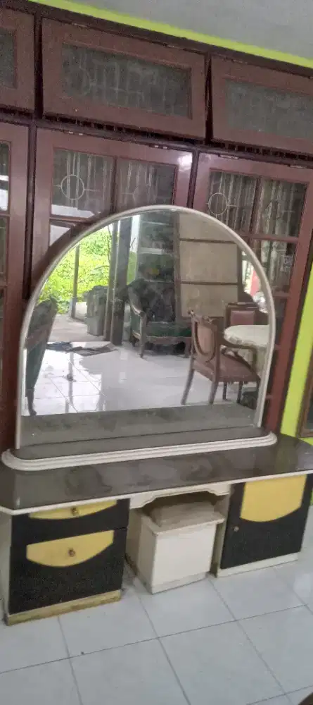kaca rias meja set siap pakai nego cod rungkut ok