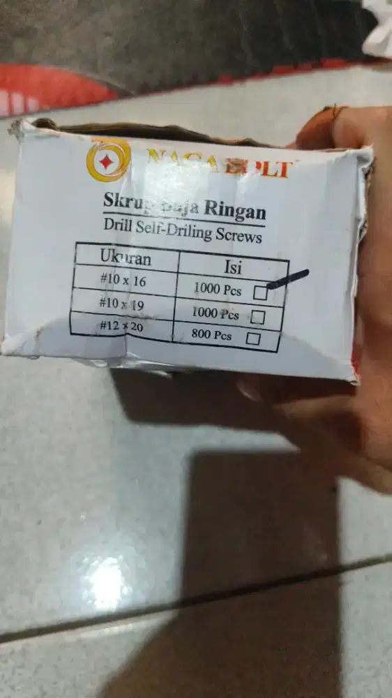 Baut baja ringan isi 1000