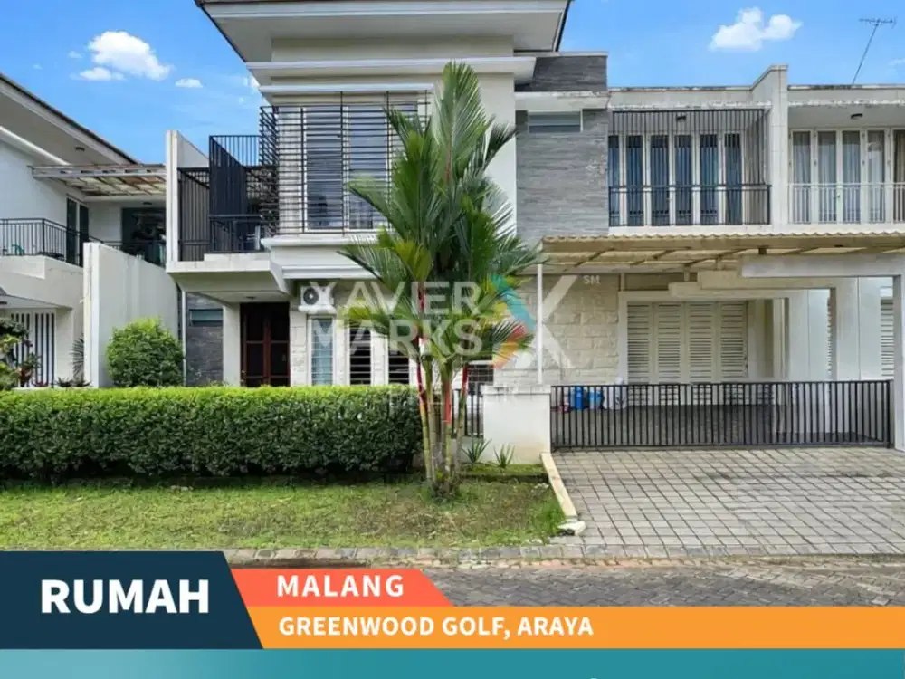 Dijual Rumah Furnish Premium di Boulevard Greenwood Golf Araya Malang