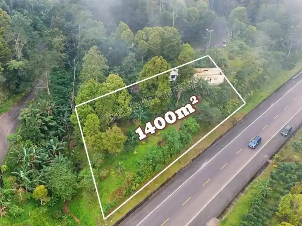 Tanah Strategis Perbukitan di Gitgit, Bali Utara
