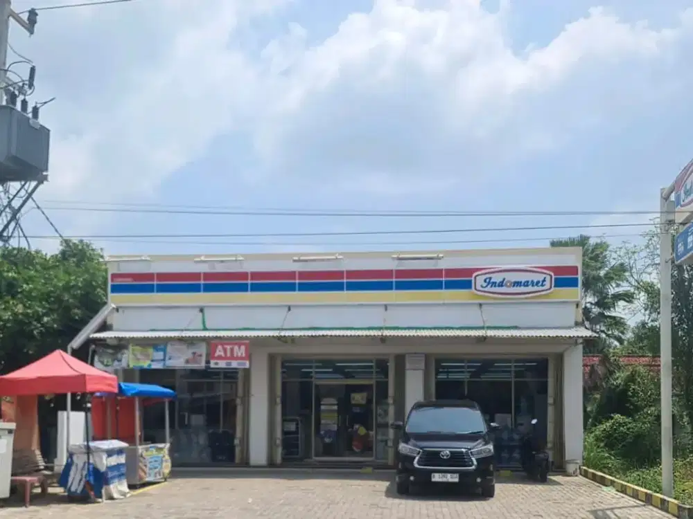 Ruko Ex Indomaret LELANG Murah Strategis SHM di Mainroad jalan Raya Compreng