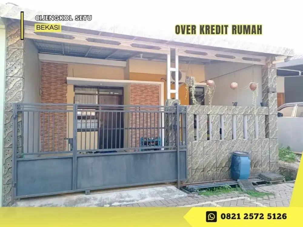 Rumah Over Kredit 59JT dkt Tol Burangkeng di Cijengkol Setu Bekasi