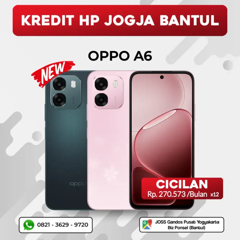 BISA CICILAN KREDIT HP OPPO A6 6/128GB 6/256GB TANPA DP