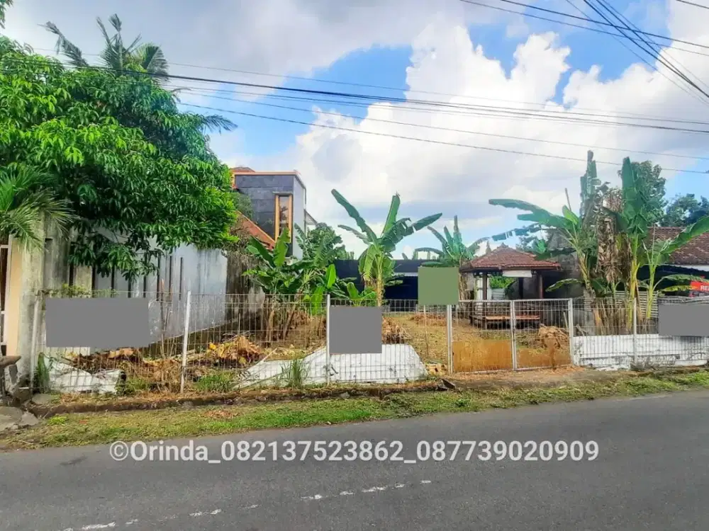 Tanah 489m2 Minomartani Dekat Condongcatur, UGM, Jl Kaliurang Km 8 Jogja