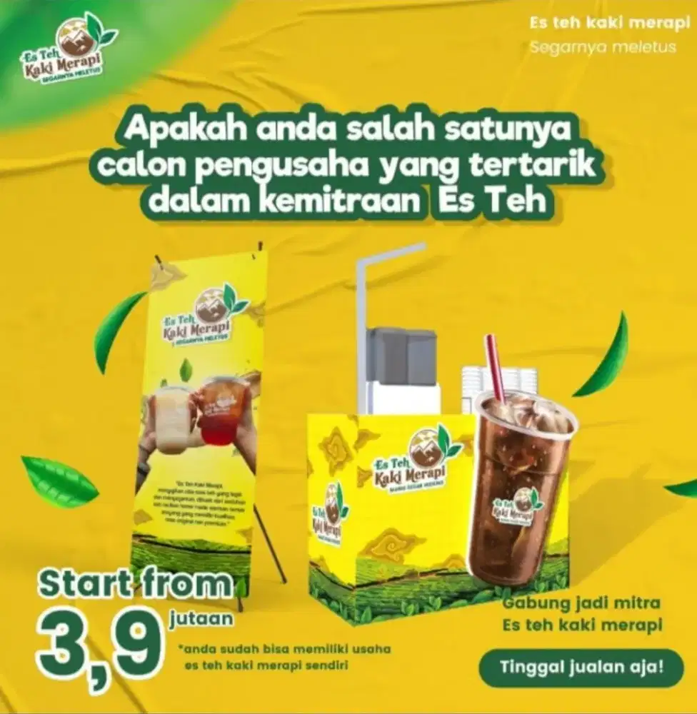 Paket Usaha Teh siap pakai