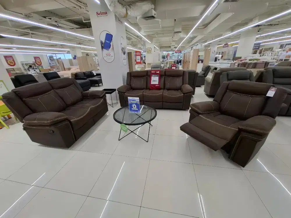 Promo Sofa Set Recliner Winchester Selma