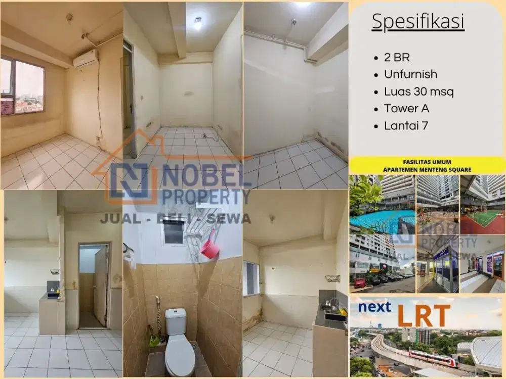 Disewakan Apartemen Mentes 2BR Unfurnished Lantai 7 Lokasi Strategis Jakarta Pusat