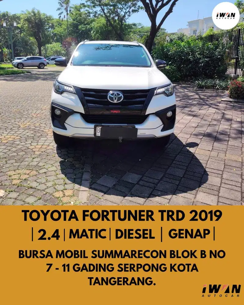 TOYOTA FORTUNER VRZ TRD 2.4 DIESEL 2019