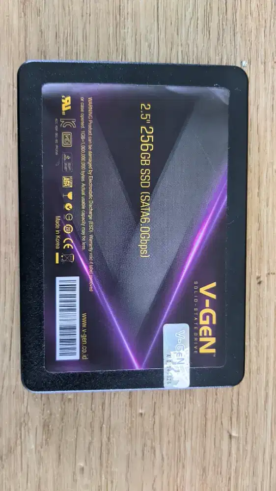 Ssd sata vgen sentinel rendah