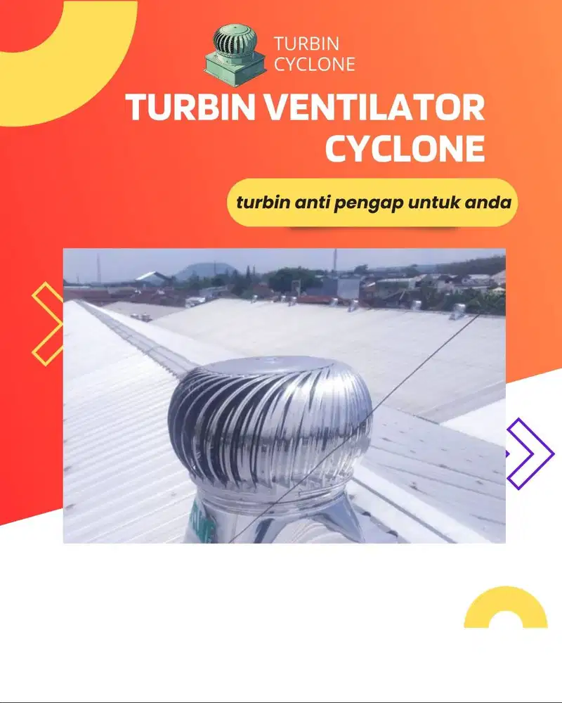JUAL TURBIN VENTILATOR BEKASI MERK CYCLONE