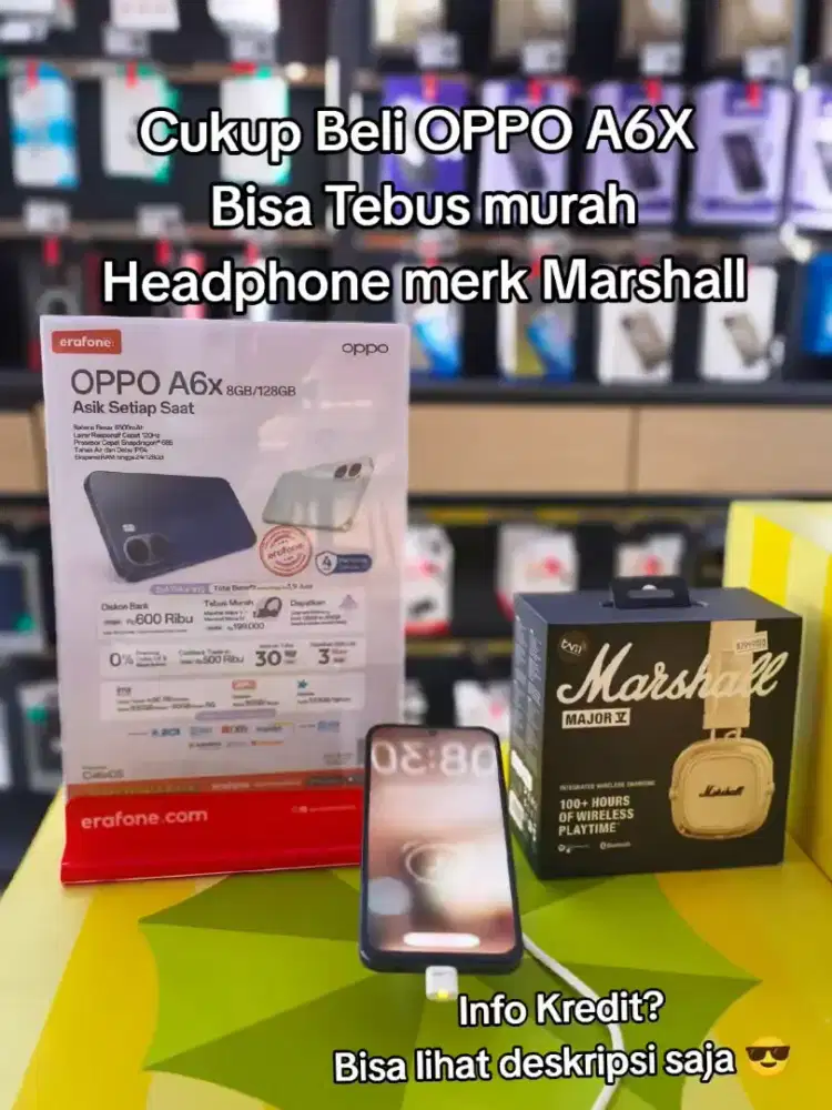 HP OPPO A6X 8/128GB Bisa Cicilan Tanpa Dp Syarat KTP Saja Proses Cepat