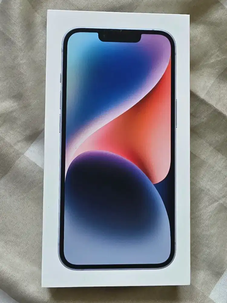 IPHONE 14 BLUE 128 GB, GARANSI RESMI FULL 1 TAHUN IBOX INDONESIA