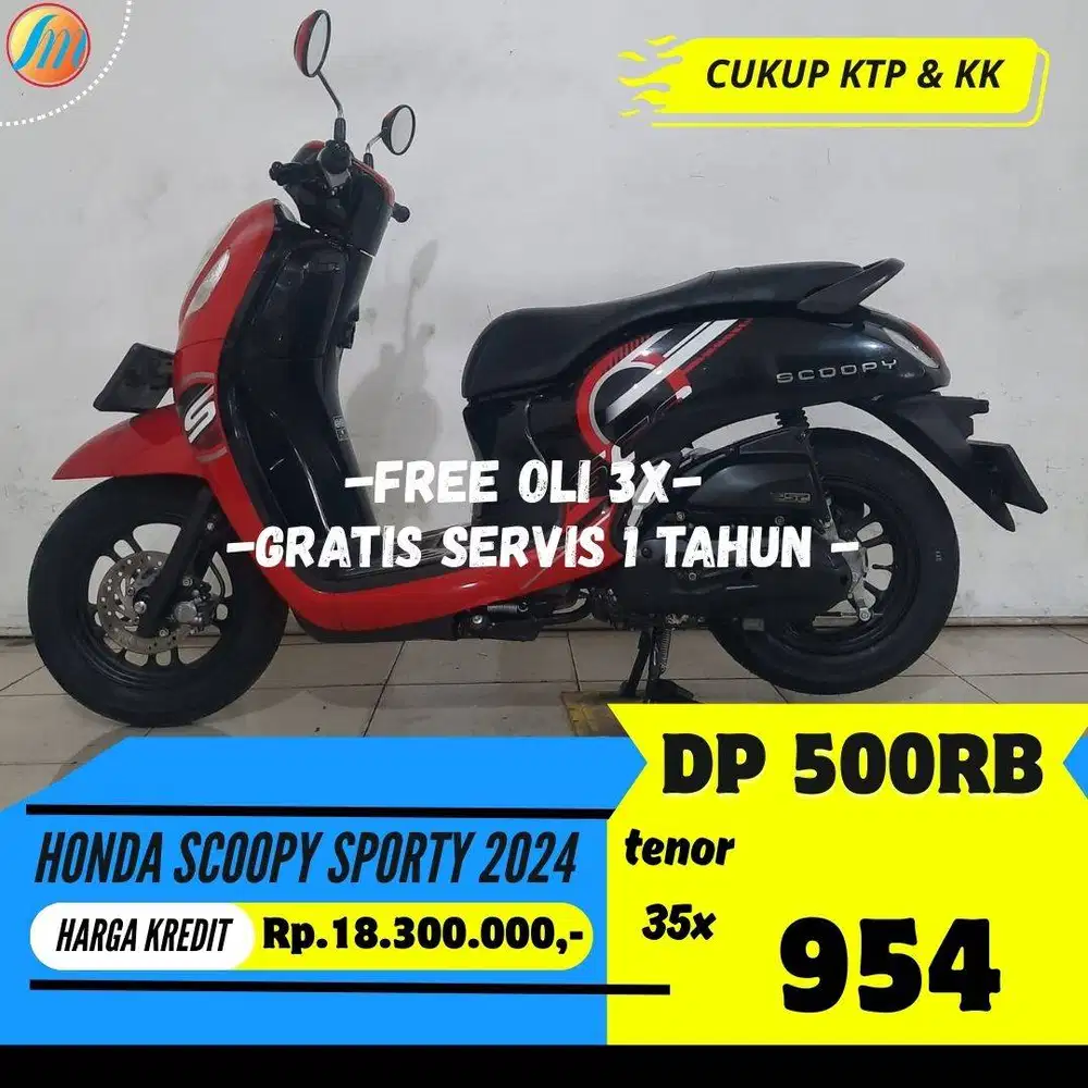 HONDA NEW SCOOPY 2024 KREDIT DP 500RIBU ANGSURAN SANGAT RINGAN KTP+KK