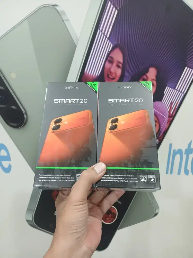 Fast respon WA Infinix Smart 20 4+4/64 Garansi resmi 1thn