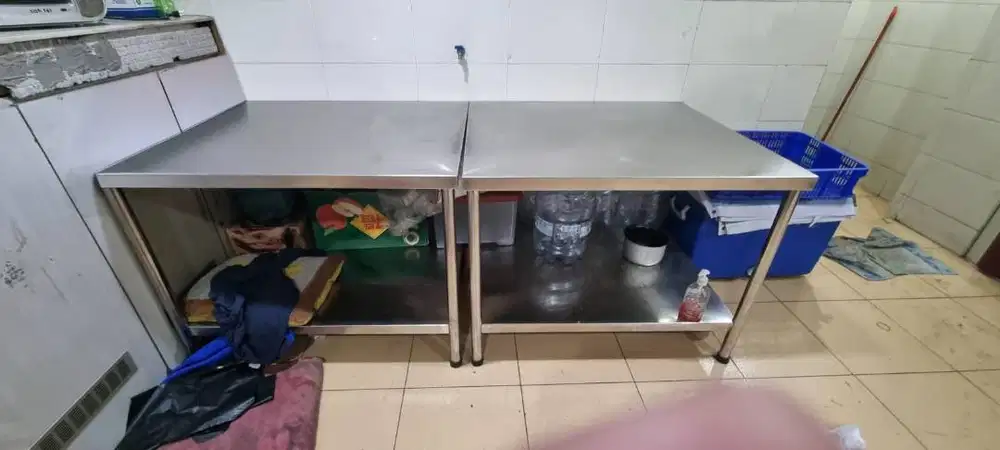 Meja Stainless Bekas 90x90x70