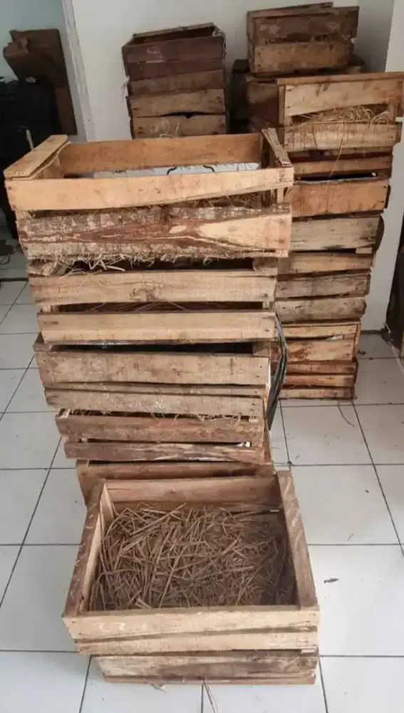 Krat Telur Kayu 12 krat