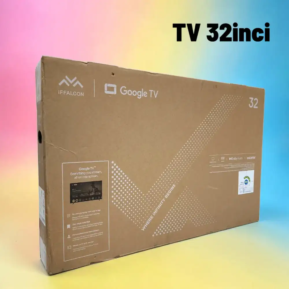 Tv Android iFFALCON dari tcl 32inch - masih baru